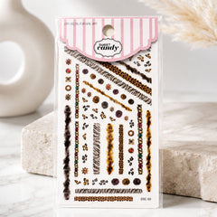 Sweet Candy Animal Print Nail Art Stickers | NS012