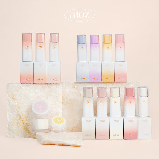 AtoZ First Collection — 12 Gel Colors + 2 Powders (Set Only)