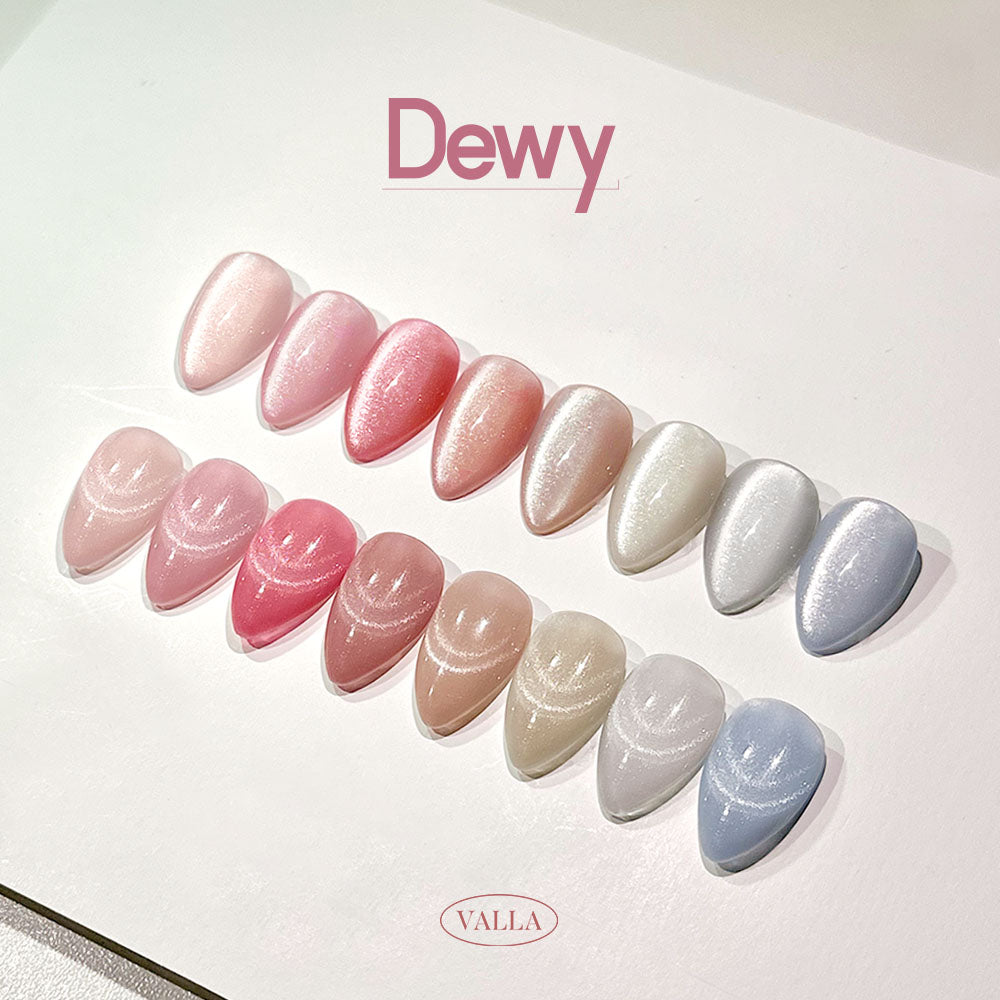 VALLA- Dewy Collection · Cat Eye / Magnetic Gel — official collection photograph