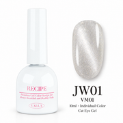 VALLA JW01 (VM01) cat eye gel — bottle and silver color swatch, 10ml