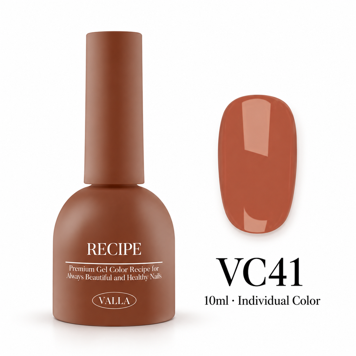 VALLA VC41 bottle and color swatch — 10ml individual color