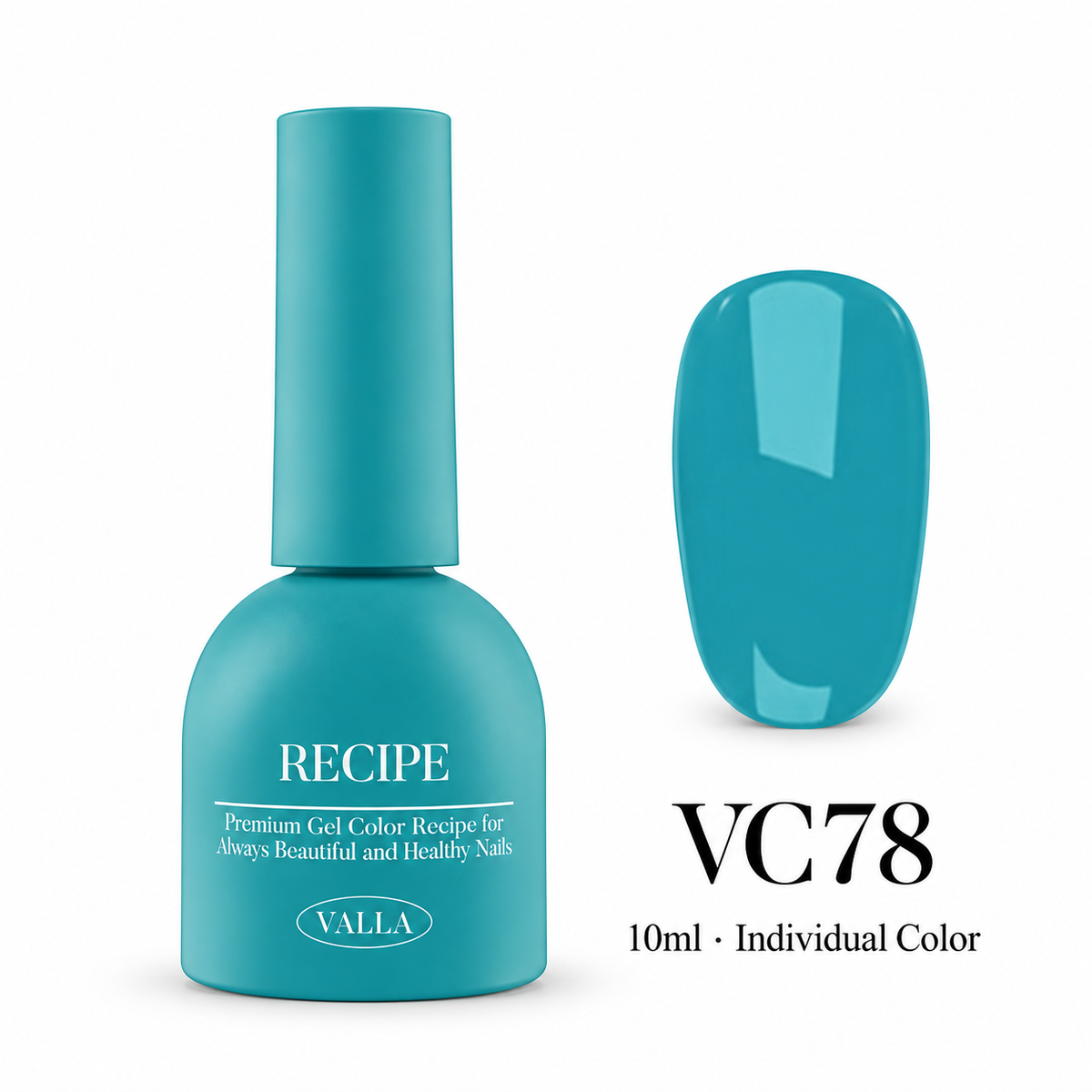 VALLA VC78 bottle and color swatch — 10ml individual color