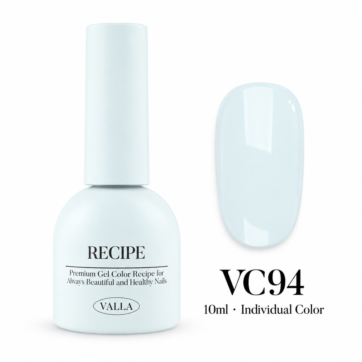 VALLA VC94 bottle and color swatch — 10ml individual color