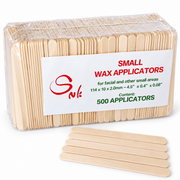 Small - Rounded wooden wax applicators, 500-count pack shown