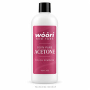 Woori 100% Pure Acetone 16 fl oz — packaging illustration