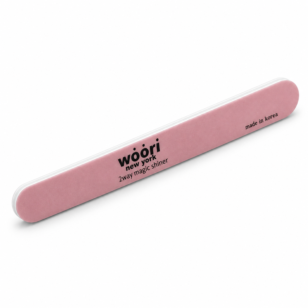 Woori pink two-way file shiner, 7 inches by 3/4 inch