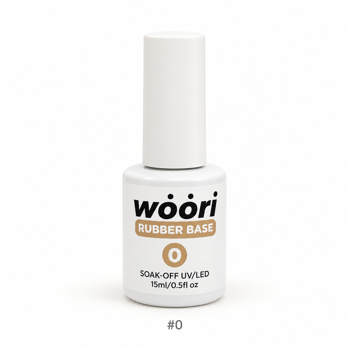 WOORI Rubber Base Gel #0 Clear — transparent, 15ml