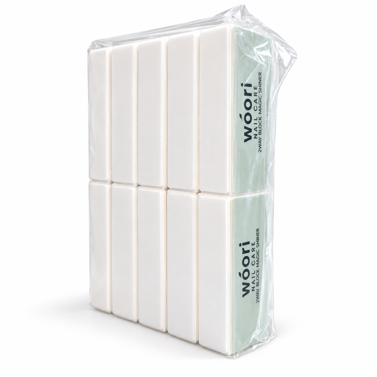 Woori square shiner 10-piece pack in clear packaging