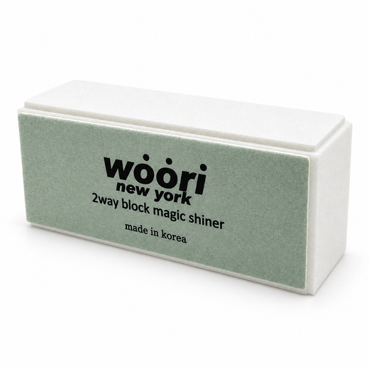 Woori square shiner with green buffing face and white polishing surfaces