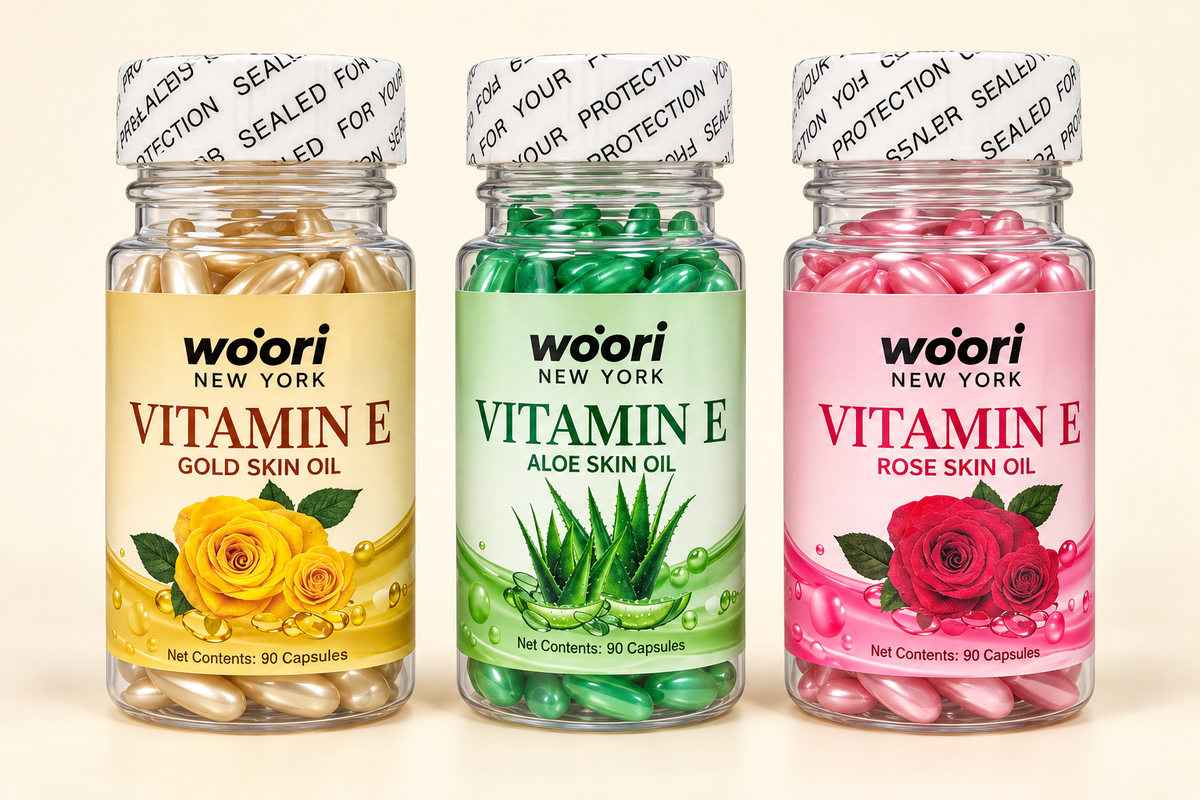 Woori New York Vitamin E three Skin Oil — 90 capsules
