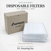 Zephyros disposable outer filter sheets, 100 sheets per box — It’s Amazing Inc.
