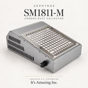 Zephyros SM1811-M corded nail dust collector, silver — It’s Amazing Inc.