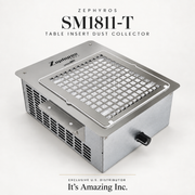 Zephyros SM1811-T table insert nail dust collector, silver — It’s Amazing Inc.